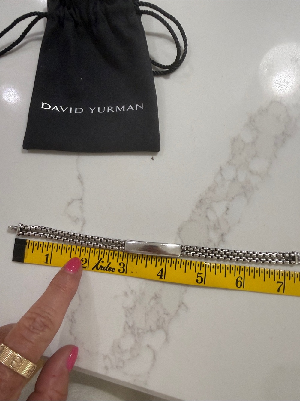 David Yurman ID bracelet - 7.5” - Picture 4 of 6